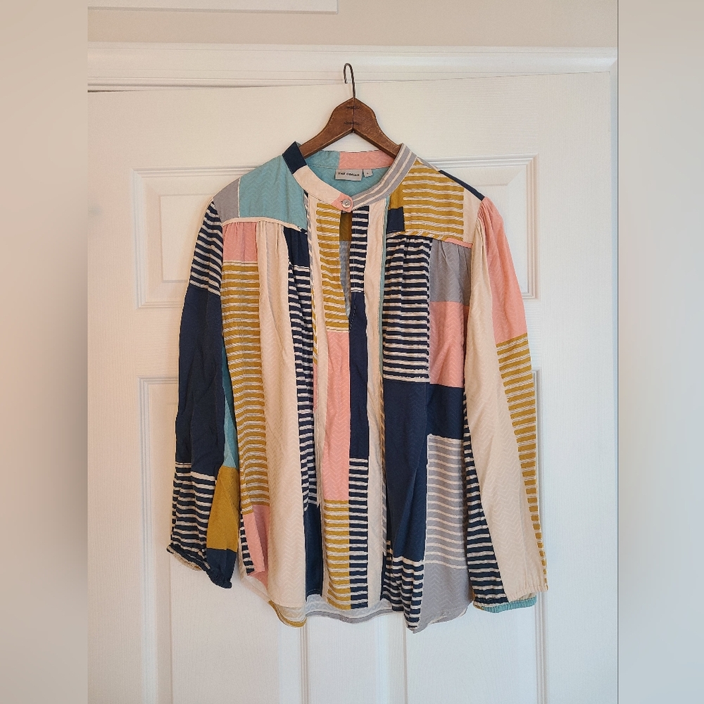 THE ODELLS Poet Blouse Size Small - Picture 3 of 6
